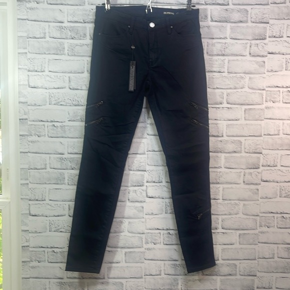 Blank NYC Black Beauty Skinny Zipper Design Jeans NWT 29 - Picture 1 of 10